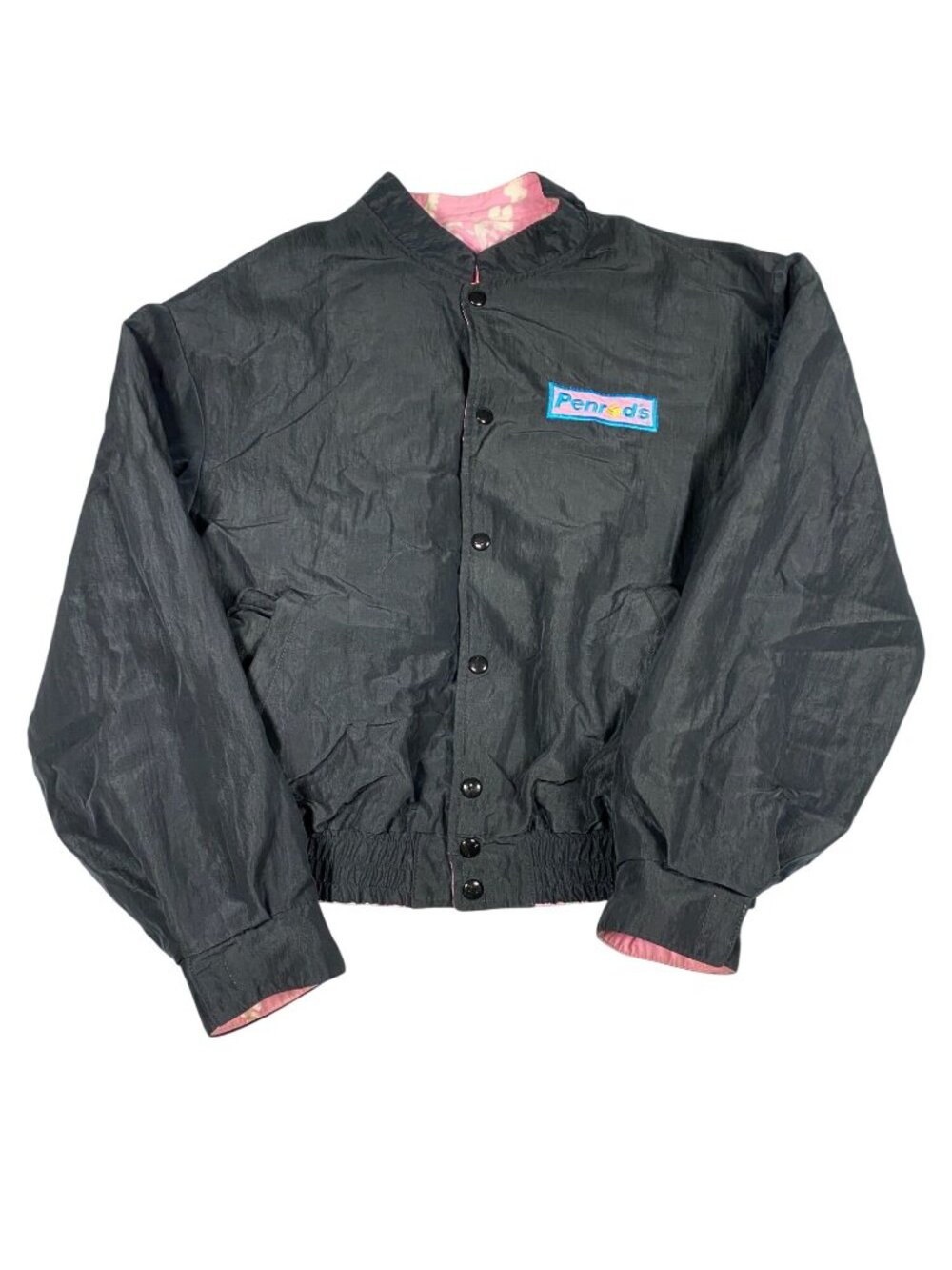 Penrods Beach Club Miami Jacket Black Embroidered Vintage 80s Caribbean Cowboy